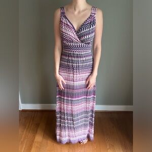 Pink and Purple Maxi Dress Stitch Fix